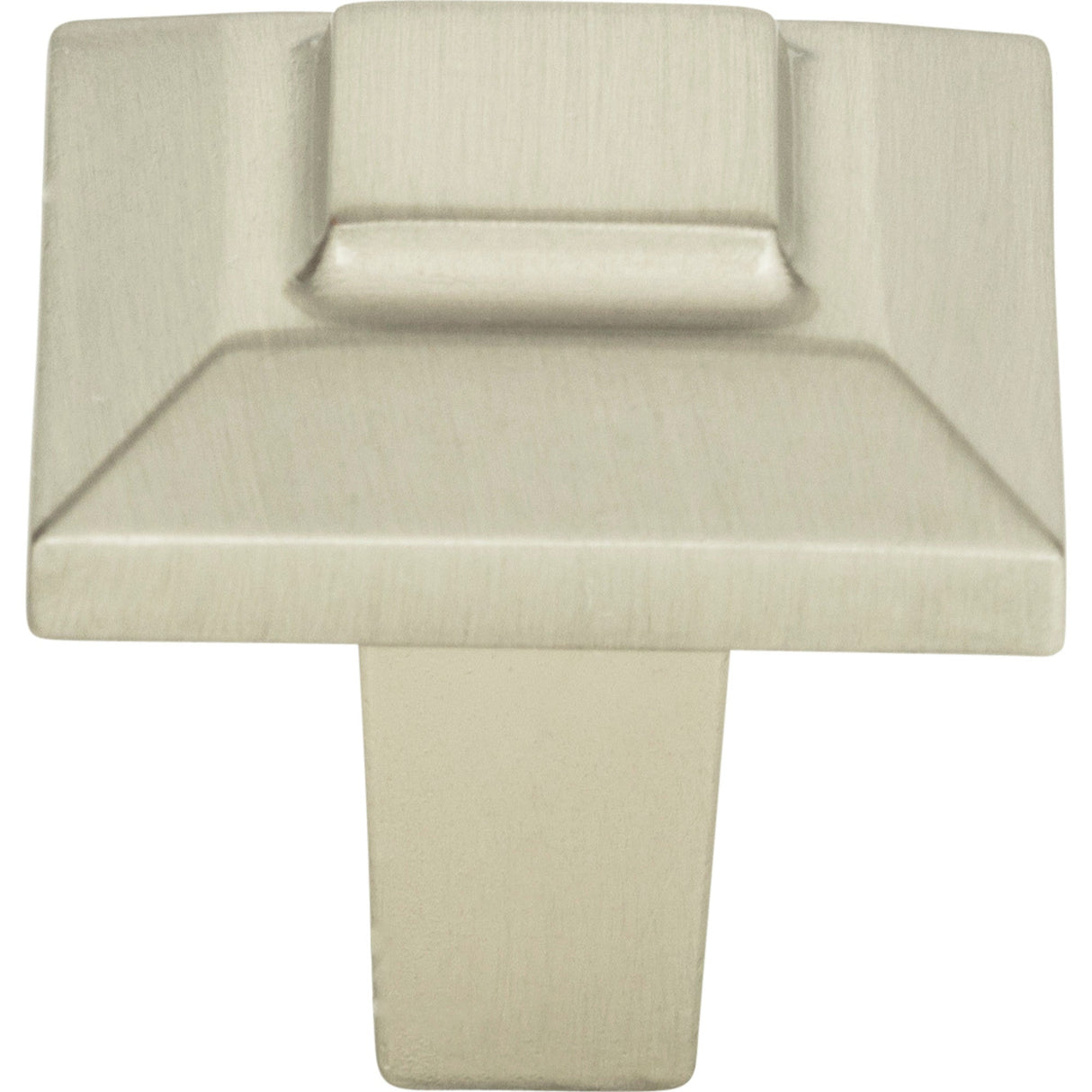 Atlas Homewares Trocadero Small Square Knob 1 Inch Brushed Nickel