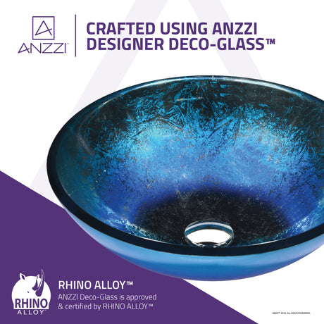 ANZZI LS-AZ8209 Chilasa Series Vessel Sink in Blue
