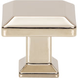 Atlas Homewares Sweetbriar Lane Square Knob 1 1/4 Inch Polished Nickel