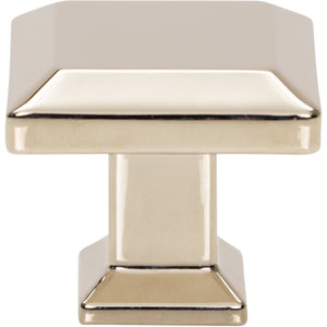Atlas Homewares Sweetbriar Lane Square Knob 1 1/4 Inch Polished Nickel