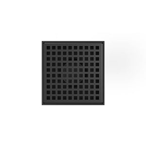 Infinity Drain LQD5-2A  5" x 5" LQD 5 Squares Pattern Complete Kit  with ABS Drain Body, 2" Outlet