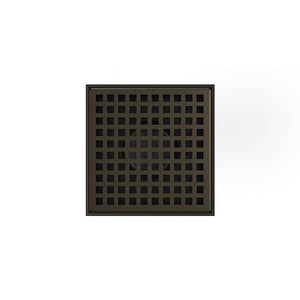 Infinity Drain LQD5-2A  5" x 5" LQD 5 Squares Pattern Complete Kit  with ABS Drain Body, 2" Outlet