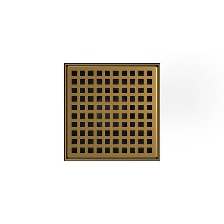 Infinity Drain LQD5-2A  5" x 5" LQD 5 Squares Pattern Complete Kit  with ABS Drain Body, 2" Outlet