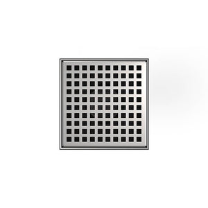 Infinity Drain LQD5-2A  5" x 5" LQD 5 Squares Pattern Complete Kit  with ABS Drain Body, 2" Outlet