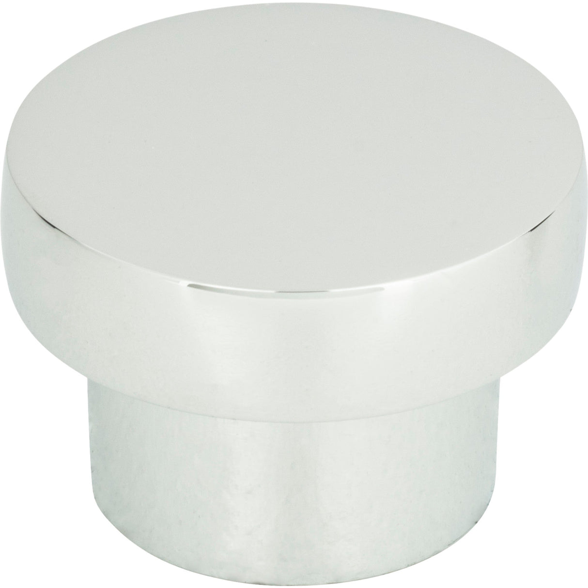 Atlas Homewares Chunky Round Knob Medium 1 7/16 Inch Polished Chrome