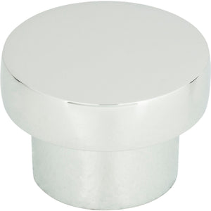 Atlas Homewares Chunky Round Knob Medium 1 7/16 Inch Polished Chrome