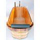ALFI brand AB1148 59" Free Standing Wooden Bathtub with Chrome Tub Filler