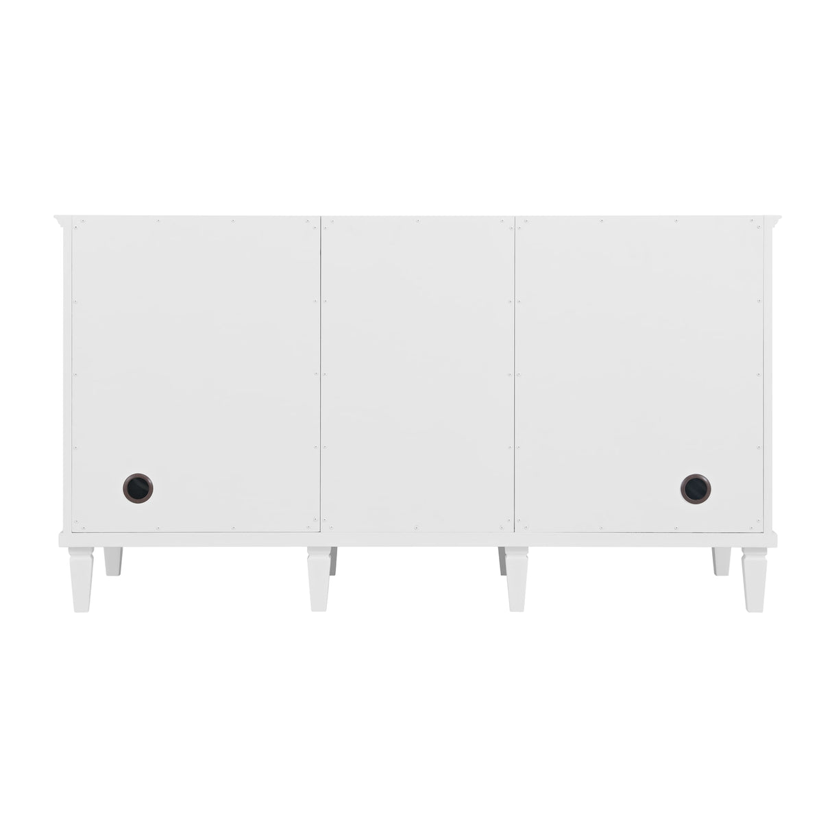 Lorelai 60" Double Vanity, Bright White, w/ 3 CM Siberian Silestone Top w/FreePower Wireless Charger