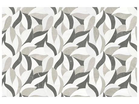 Anatolia Tile Utopio Lush Mist Honed W/ Polished Accents Natural Stone Waterjet Mosaic 5001-0418-0 Lush Mist - premium natural stone mosaic tile from Anatolia Tile, available at PoshHaus showroom in Keene, NH
