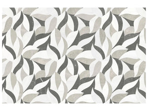 Utopio Lush Mist Honed W/ Polished Accents Natural Stone Waterjet Mosaic