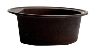 ALFI brand AB2020DI-C Chocolate 20" Drop-In Round Granite Composite Kitchen Prep Sink