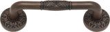 Atlas Homewares Hammered Medallion Pull 3 Inch (c-c) Rust