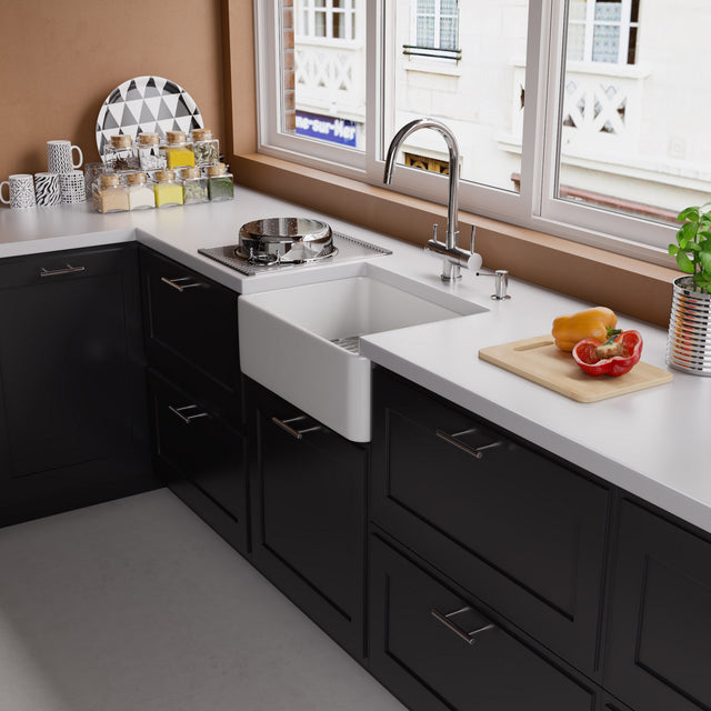 ALFI brand AB2042-PSS Polished Stainless Steel Kitchen Faucet/Drinking Water