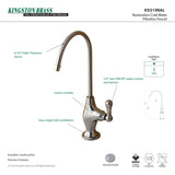 Kingston Brass KS3198AL Restoration Single Handle Water Filtration Faucet, Brushed Nickel