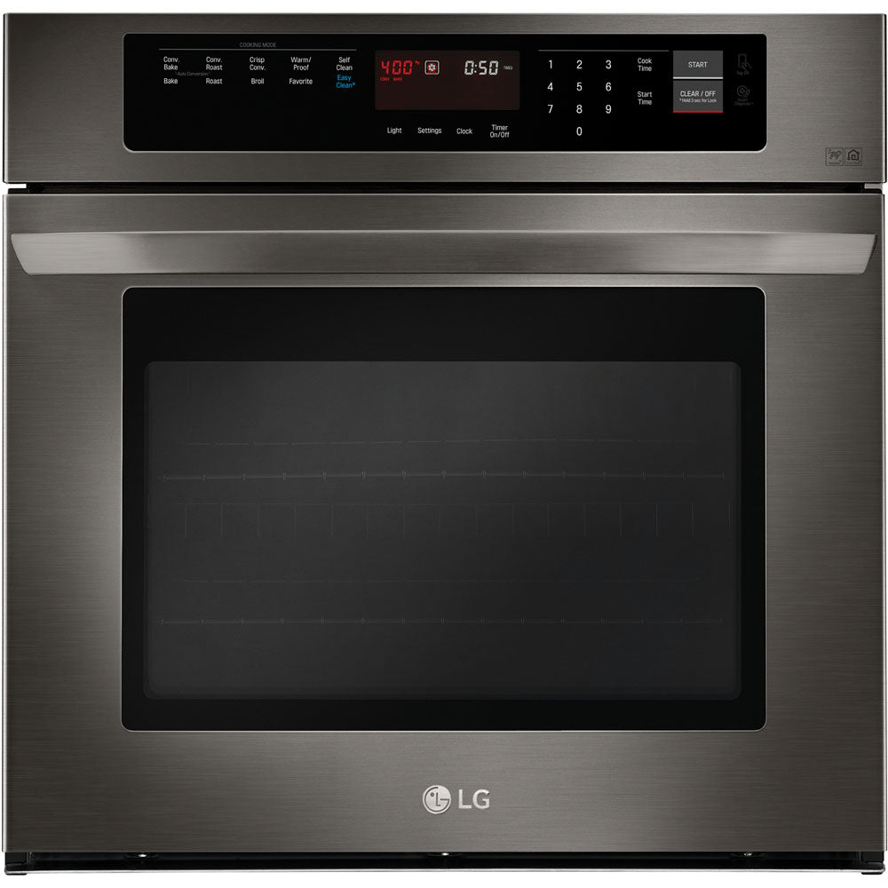 LG LWS3063BD 4.7 CF / 30" Electric Single Wall Oven, Convection