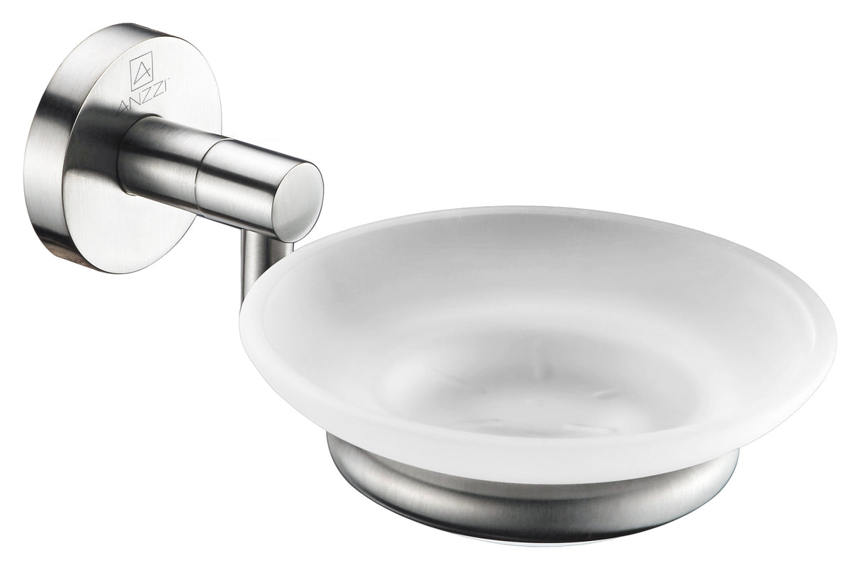 ANZZI AC-AZ000BN Caster Series Soap Dish in Brushed Nickel