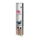 ALFI brand 8" x 36" White Matte Stainless Steel Vertical Triple Shelf Bath Shower Niche