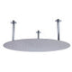 ALFI brand RAIN24R-BSS 24" Round Brushed Solid Stainless Steel Ultra Thin Rain Shower Head