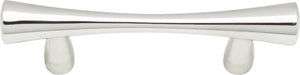 Atlas Homewares Fluted Pull 2 1/2 Inch (c-c) Polished Stainless Steel