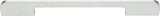 Atlas Homewares Round Thin Pull 7 9/16 Inch (c-c) Matte Chrome