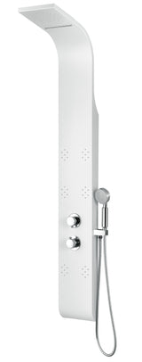 ANZZI SP-AZ8091 Lyric 64 in. 6-Jetted Full Body Shower Panel with Heavy Rain Shower and Spray Wand in White