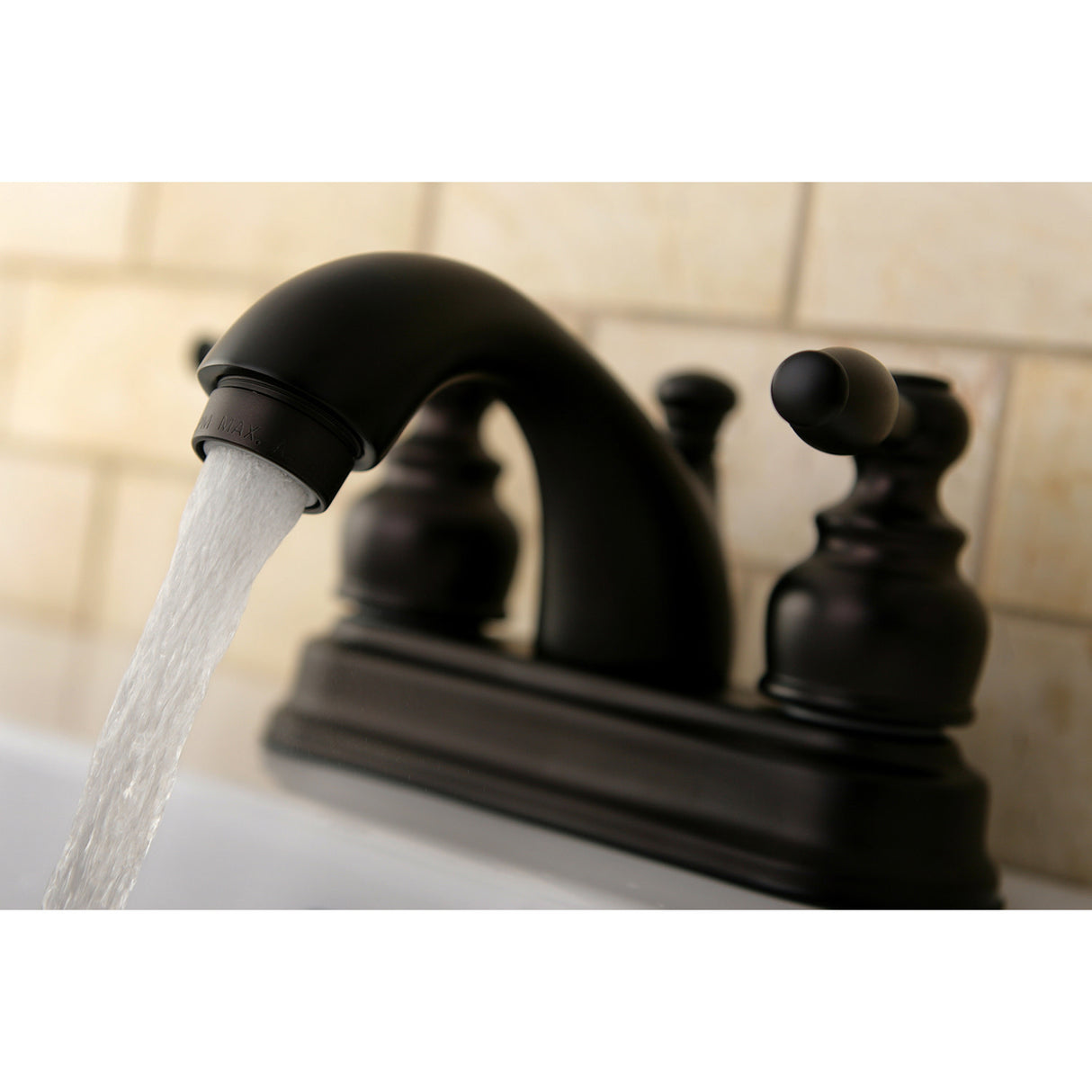 Kingston Brass KB2605KL 4 in. Centerset Bathroom Faucet, Oil Rubbed Bronze