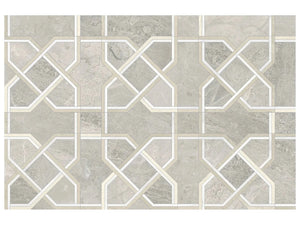 Anatolia Tile Utopio Madina Clay Honed Natural Stone Waterjet Mosaic 5001-0386-0 Madina Clay - premium natural stone mosaic tile from Anatolia Tile, available at PoshHaus showroom in Keene, NH