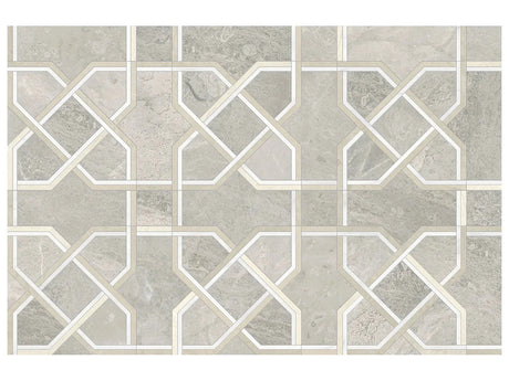 Anatolia Tile Utopio Madina Clay Honed Natural Stone Waterjet Mosaic 5001-0386-0 Madina Clay - premium natural stone mosaic tile from Anatolia Tile, available at PoshHaus showroom in Keene, NH