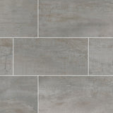 Oxide magnetite 24x48 matte porcelain floor and wall tile NOXIMAG2448 product shot dining room view #Style_Magnite