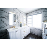 Sidler 1.1105.314 Single Mirror Door, Left hinged, Built-in GFCI outlet, tamper resistant, Night Light Function W 19 5/8 / H 30 / D 4 4000K