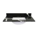 36" Black Marquina Quartz Top