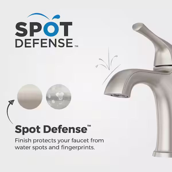 Pfister Ladera Single Handle Single Hole Bathroom Faucet in Matte Black LF-042-LRBB