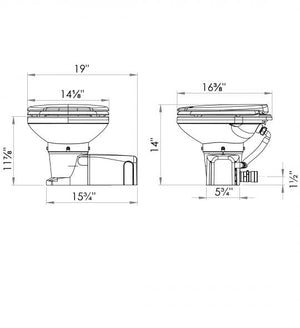 Saniflo Sanimarin Maxlite+ Marine and RV Toilet