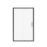 MAAX 135242-900-340-000 Connect 45-46 1/2 x 72 in. 6mm Sliding Shower Door for Alcove Installation with Clear glass in Matte Black