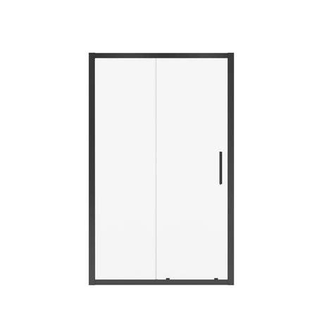 MAAX 135242-900-340-000 Connect 45-46 1/2 x 72 in. 6mm Sliding Shower Door for Alcove Installation with Clear glass in Matte Black