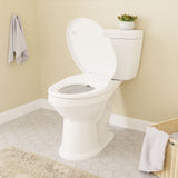 ANZZI TL-MBSEL200WH Hal Series Non-Electric Bidet Seat for Elongated Toilet in White with Dual Nozzle, Built-In Side Lever and Soft Close