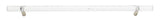 Atlas Homewares Optimism Rail Pull 11 5/16 Inch (c-c) Brushed Nickel