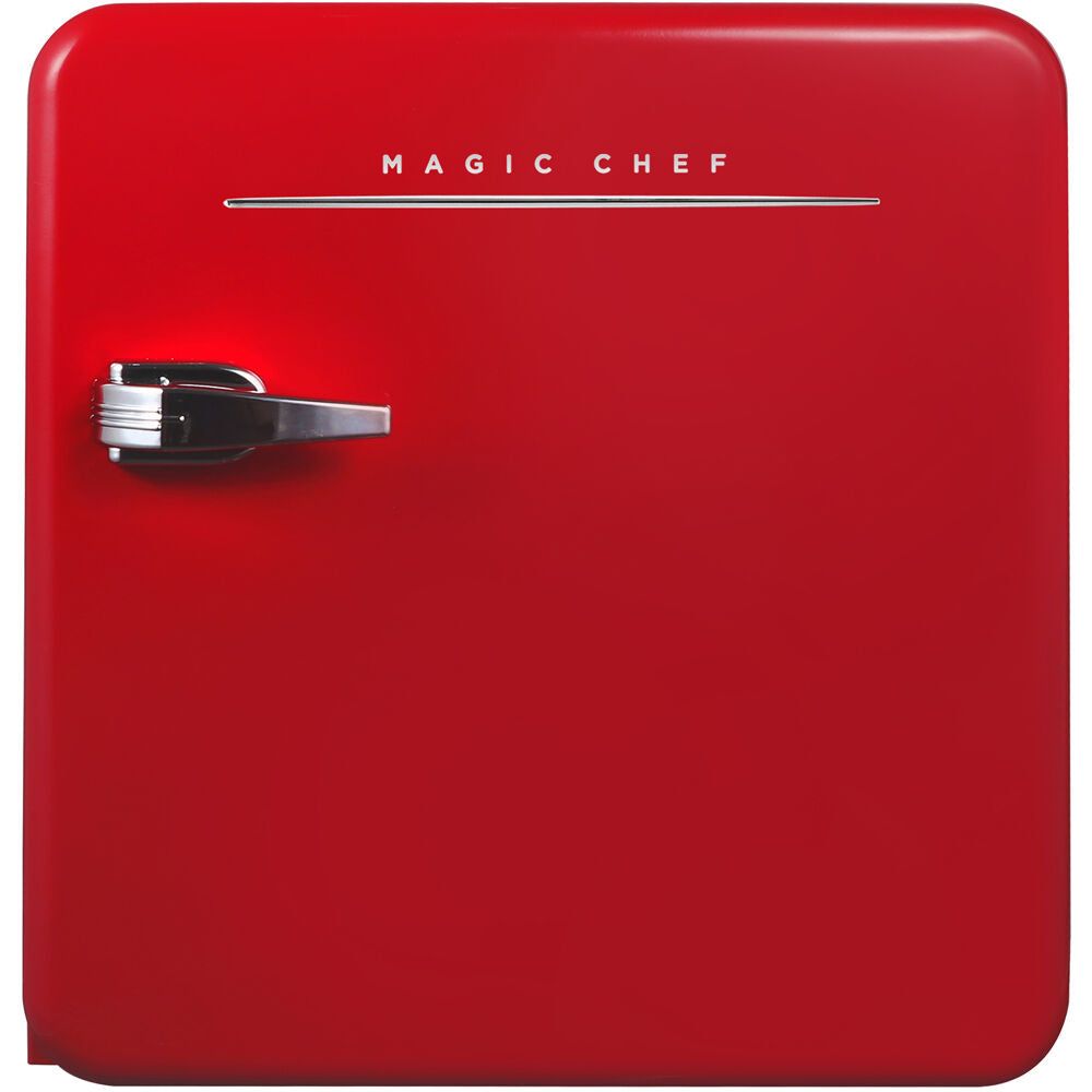 Magic Chef MCR16CHR 1.6 Cu Ft Refrigerator Manual Defrost Retro