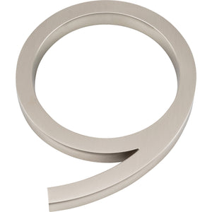 Atlas Homewares Modern Avalon #9 6 Inch Brushed Nickel