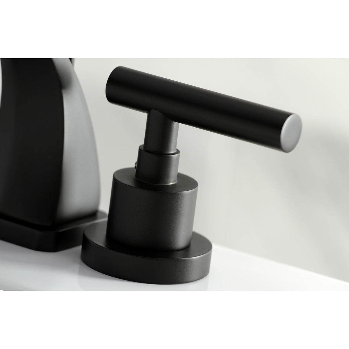 Kingston Brass KS4940CML Manhattan 8 in. Widespread Bathroom Faucet, Matte Black