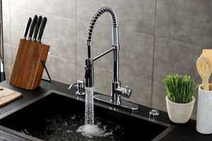 Gourmetier LS8771DL Concord Single-Handle Pre-Rinse Kitchen Faucet, Polished Chrome