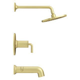 Pfister Brushed Gold 1-handle Tub & Shower Trim