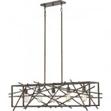 Quoizel BRH5042RT Brigham Linear chandelier 5 light restored bronz Island Light