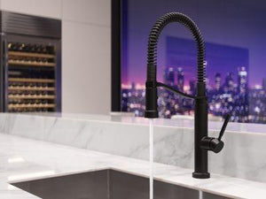 Pfister Matte Black Culinary Kitchen Faucet GT529-BRUB