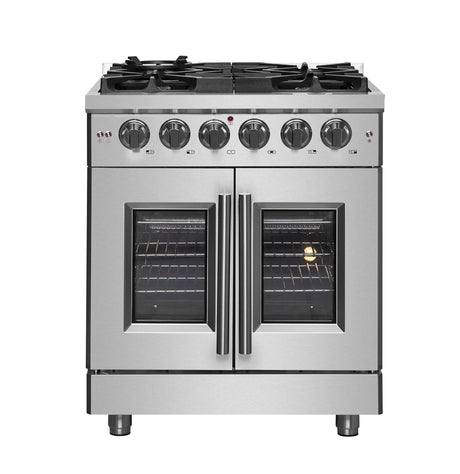 Forno FFSGS6439-30 30" / 4.3 CF Gas Range, French Door, Convection, AirFry