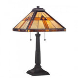 Quoizel TF1427T Bryant Table lamp tiffany 14"sq Table Lamp