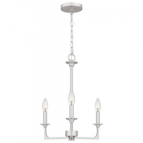 Quoizel PRC5016BN Prescott Chandelier 3 lights brushed nickel Chandelier