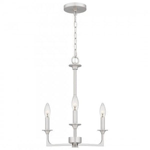 Quoizel PRC5016BN Prescott Chandelier 3 lights brushed nickel Chandelier