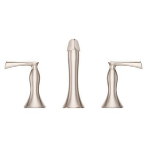 Pfister Brushed Nickel 2-handle 8" Widespread Bathroom Faucet LG49-RH3K