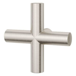 Tenet Single Shower Cross Handle in Brushed Nickel